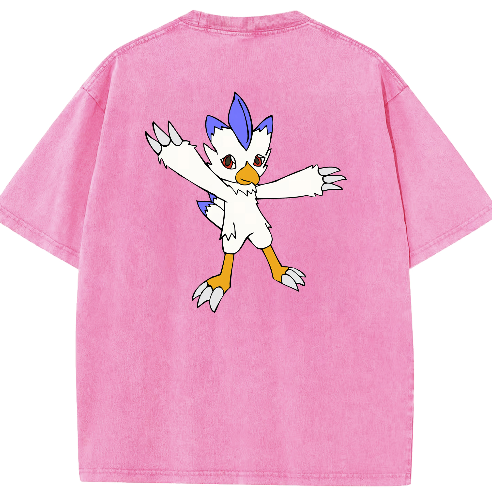 （画像用） Digimon デジタルモンスター/デジモン 綿100% ヴィンテージ風 半袖Tシャツ（背面プリント）